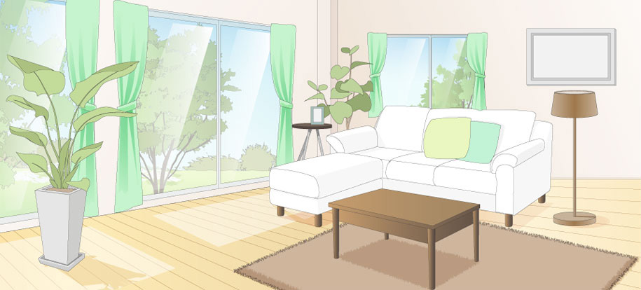 シックハウス症候群部屋イメージ